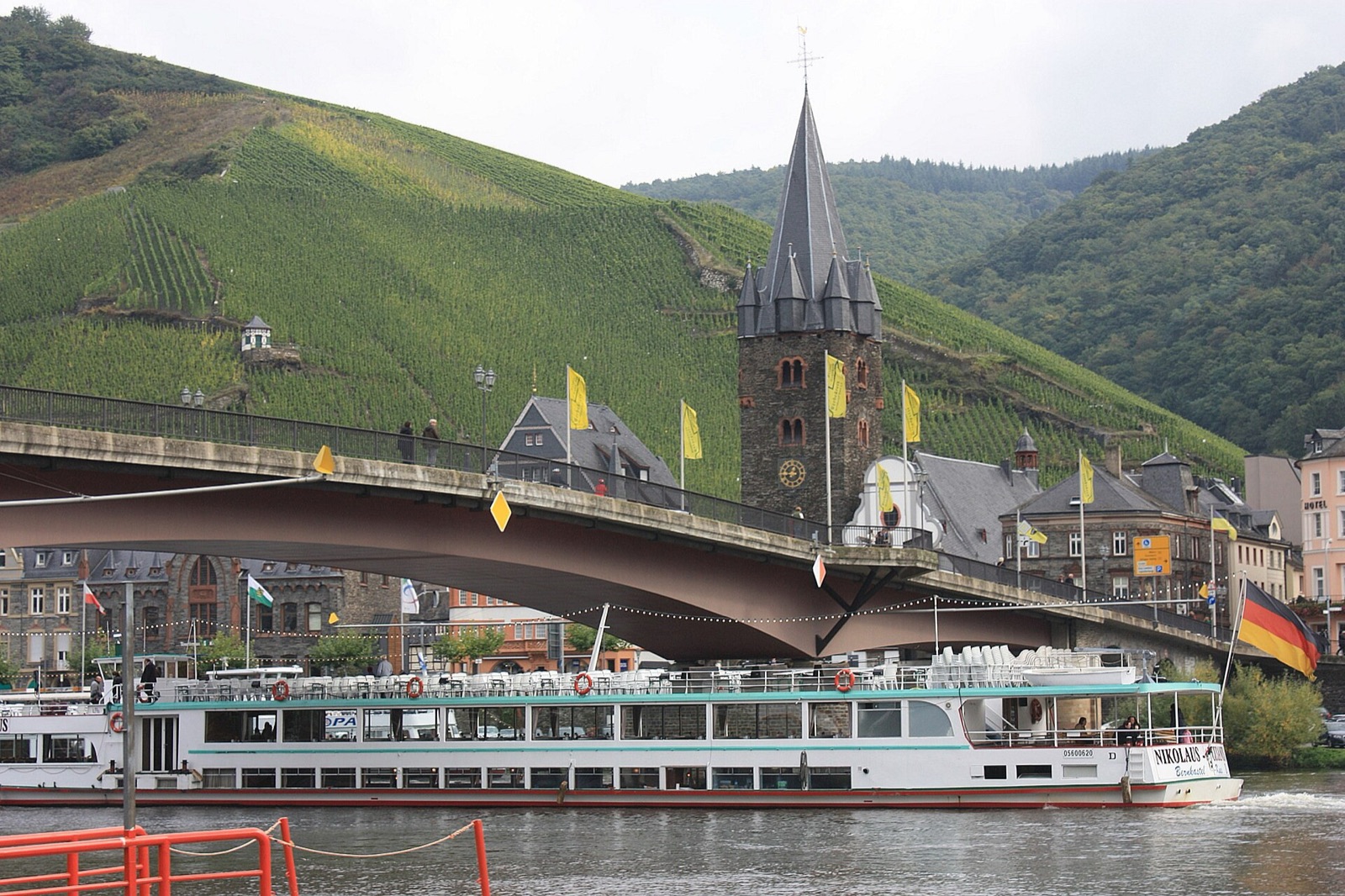 Steep vineyards of the Mosel
