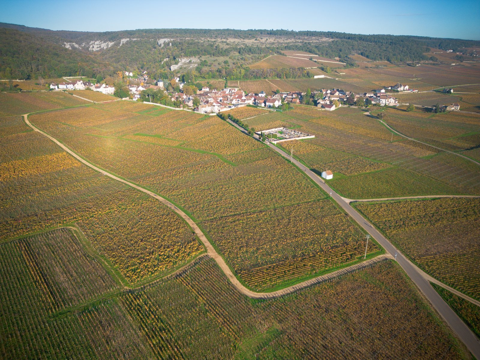 Chambolle-Musigny, wine village on the Route des Grands Crus, Côte de Nuits, Burgundy